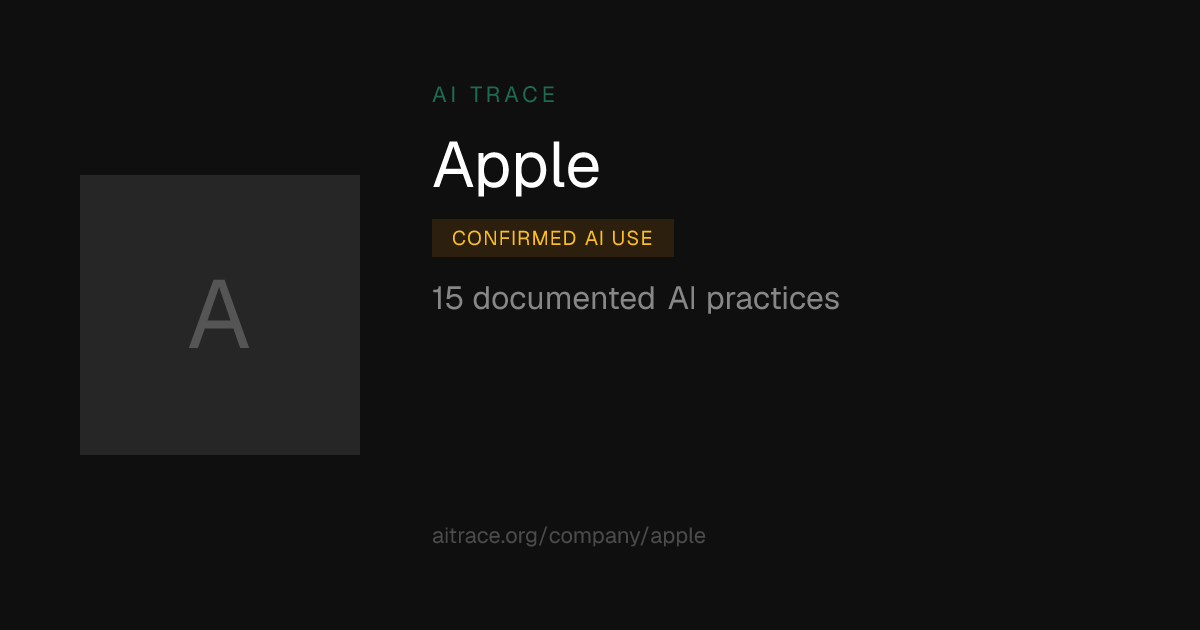 Apple AI Practices | AI Trace