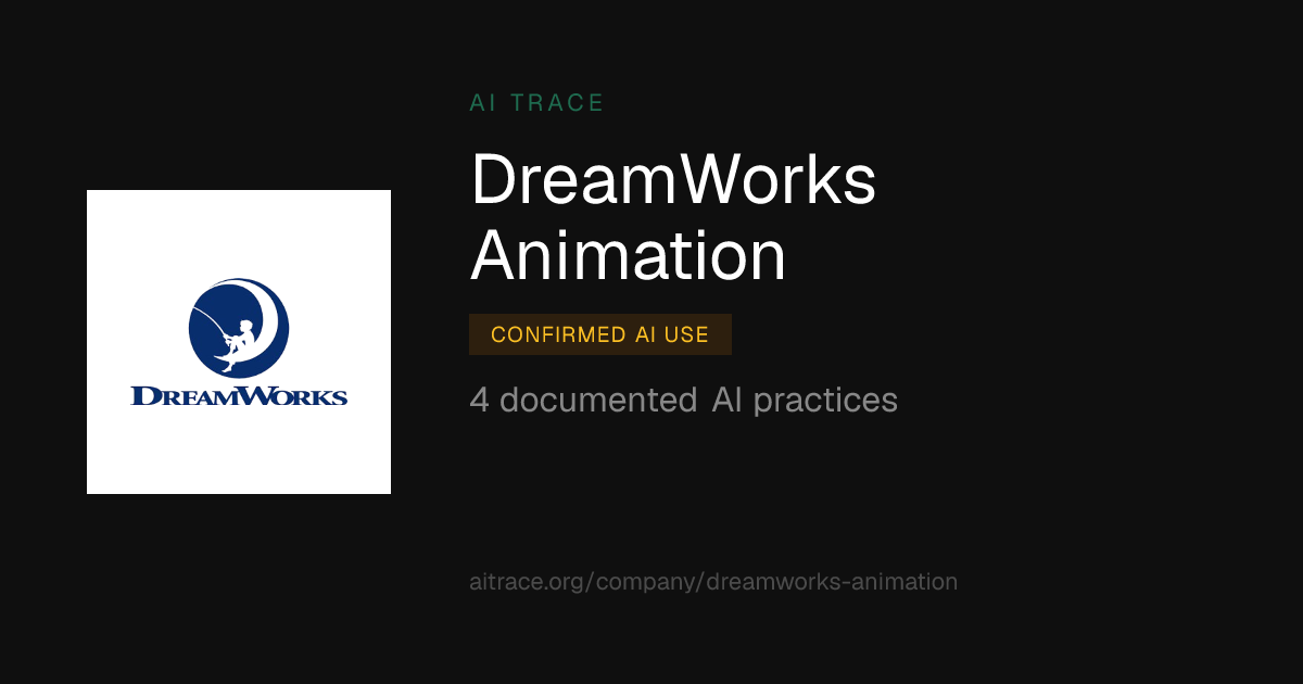 DreamWorks Animation AI Practices | AI Trace
